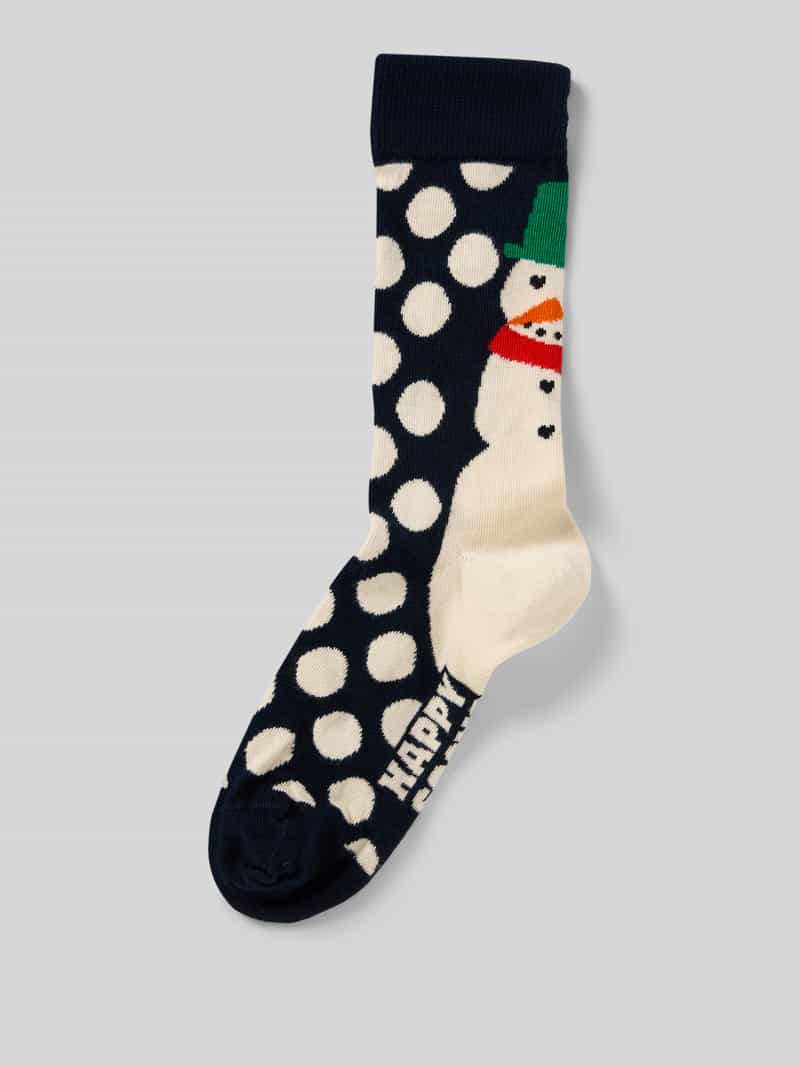 Happy Socks Regular fit sokken met logostitching model 'Jumbo'