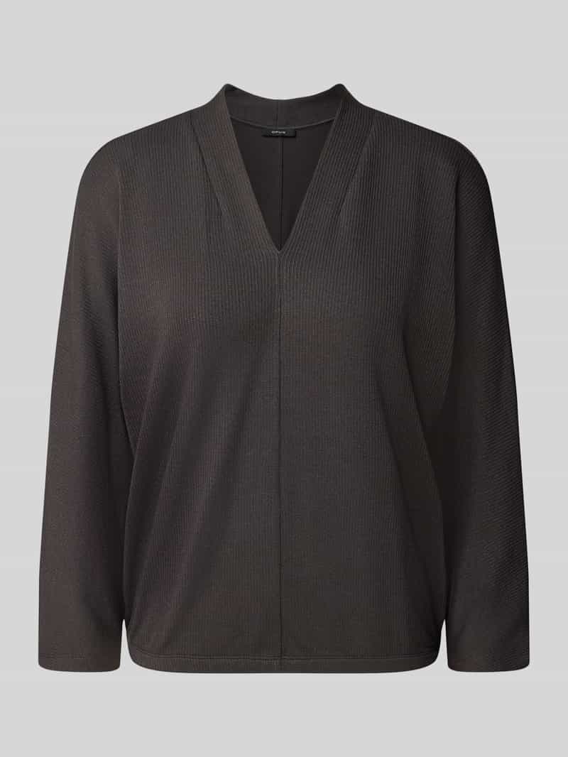 Loose fit 3/4-shirt van viscosemix model 'Sluto'