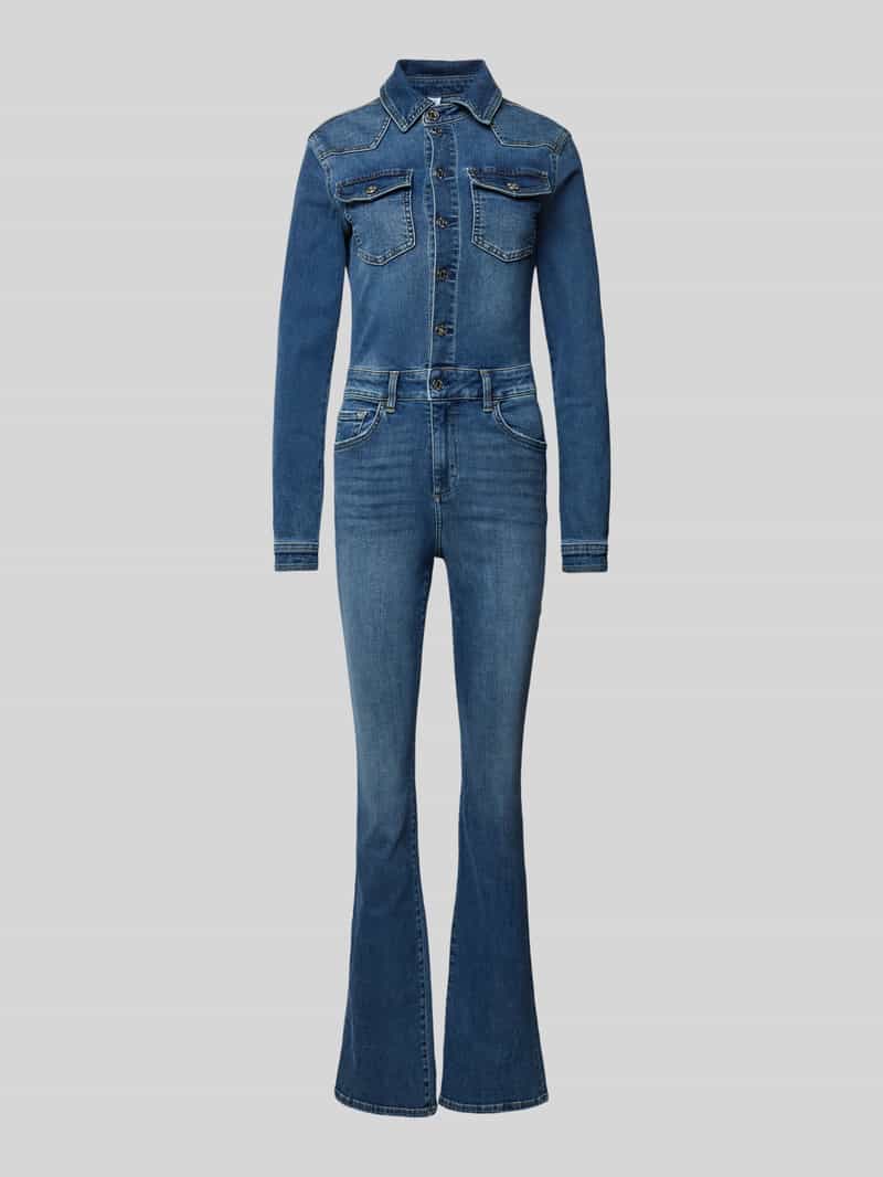 Liu Jo White Jumpsuit met borstzakken