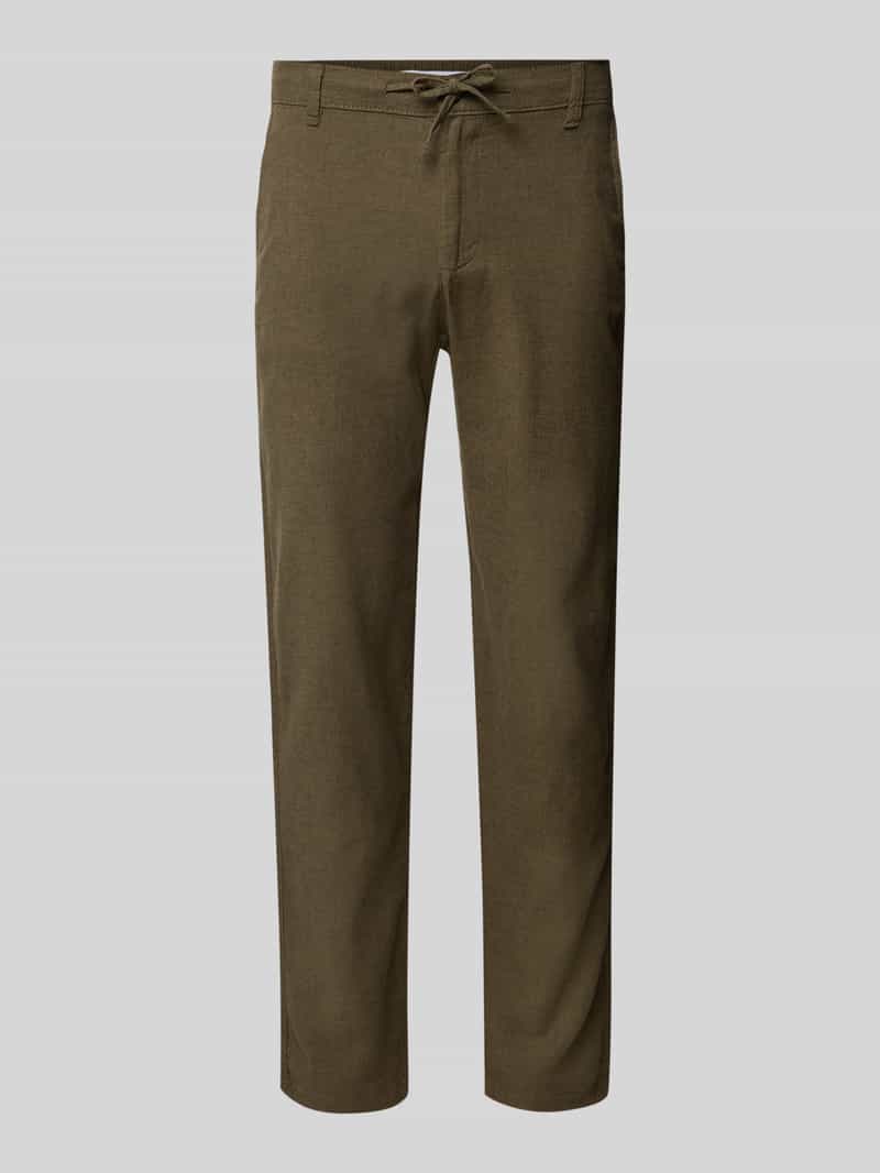 Selected Homme Slim tapered fit broek met tunnelkoord model 'Brody'