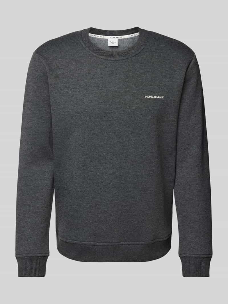 Pepe Jeans Sweatshirt met labelstitching model 'DAMIAN'