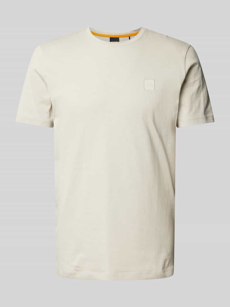 Boss Orange T-shirt met labelpatch model 'Tales'