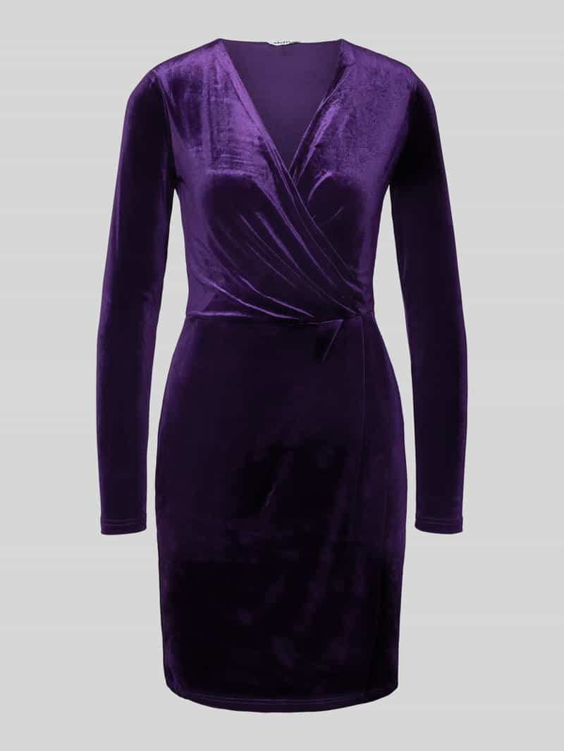 MbyM Knielange jurk met V-hals model 'MADENA