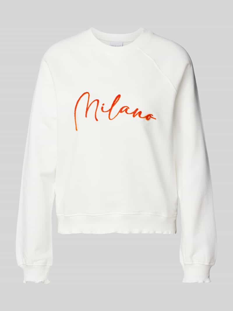 Rich & Royal Sweatshirt met statement-opschrift