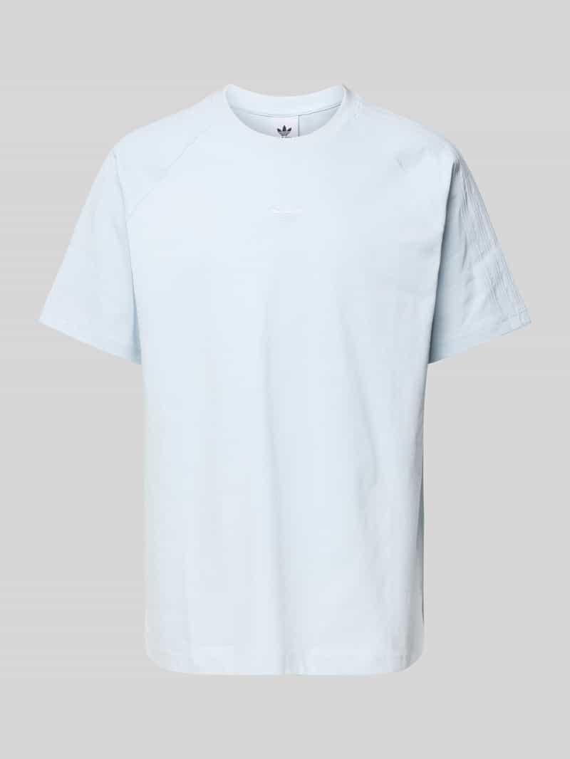 adidas Originals T-shirt met geribde ronde hals
