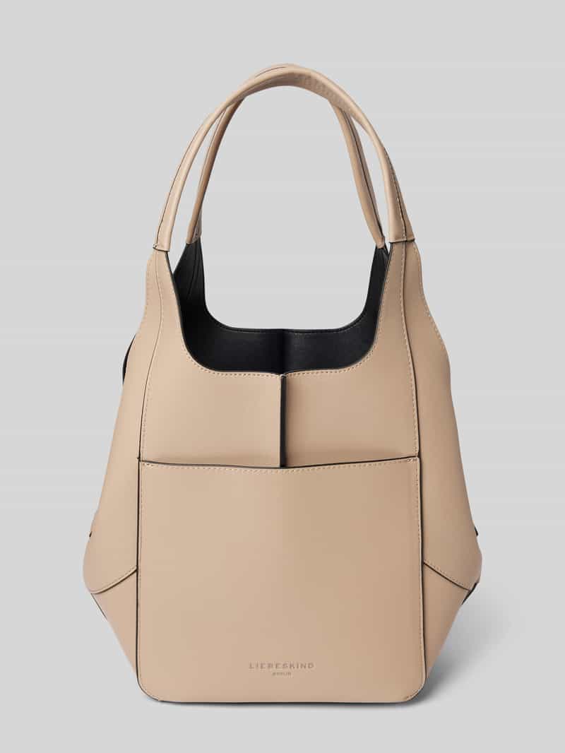 Handtas met labelprint, model 'LILLY'