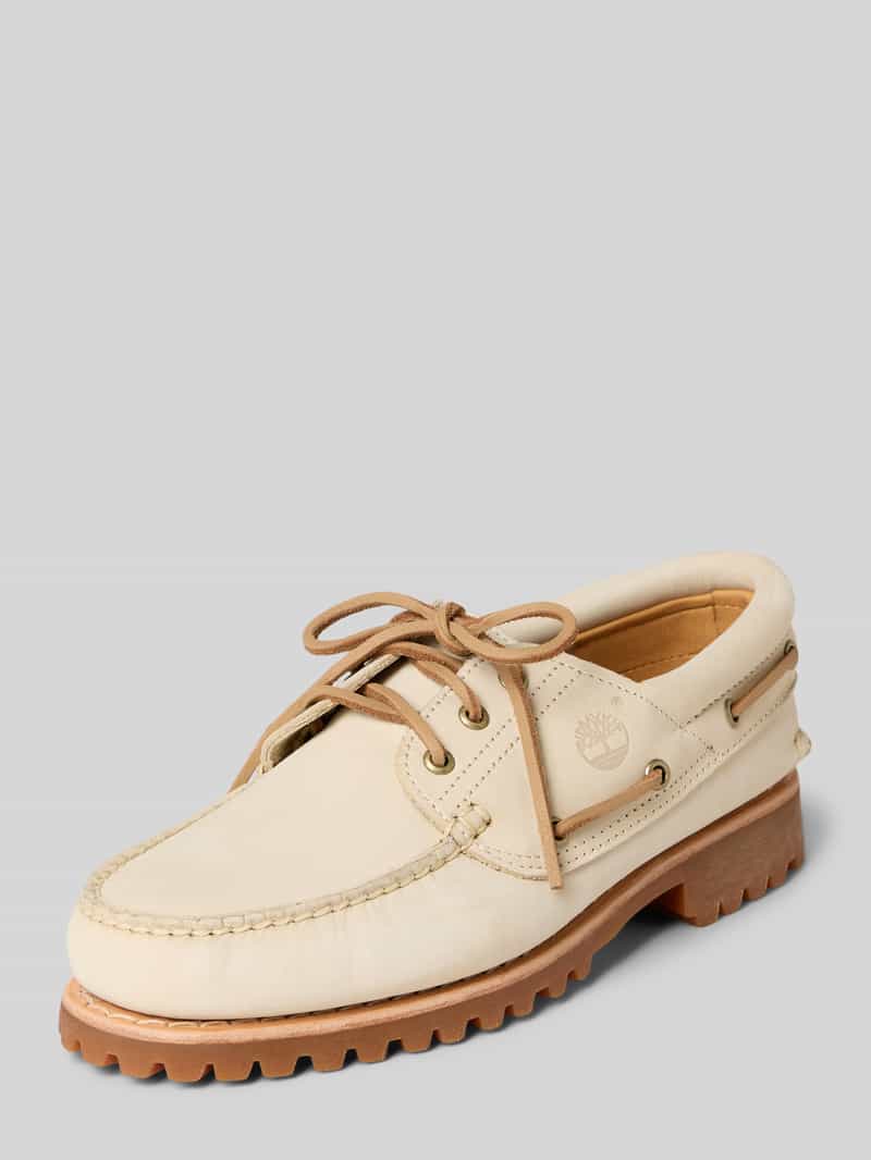 Bootschoenen van leer met geprofileerde zool