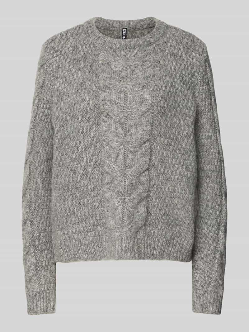 Pieces Regular fit gebreide pullover met wol modell 'NINA'