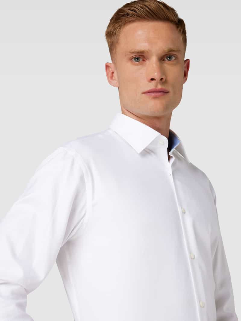 Boss Regular fit zakelijk overhemd met kentkraag model 'Hank'