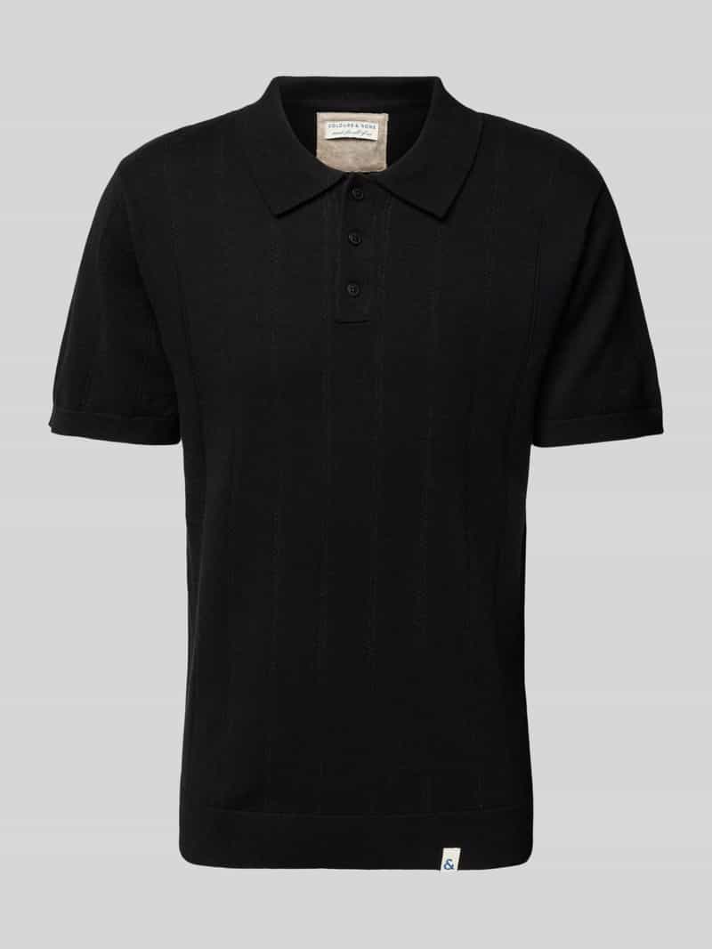 Slim fit poloshirt met labeldetail
