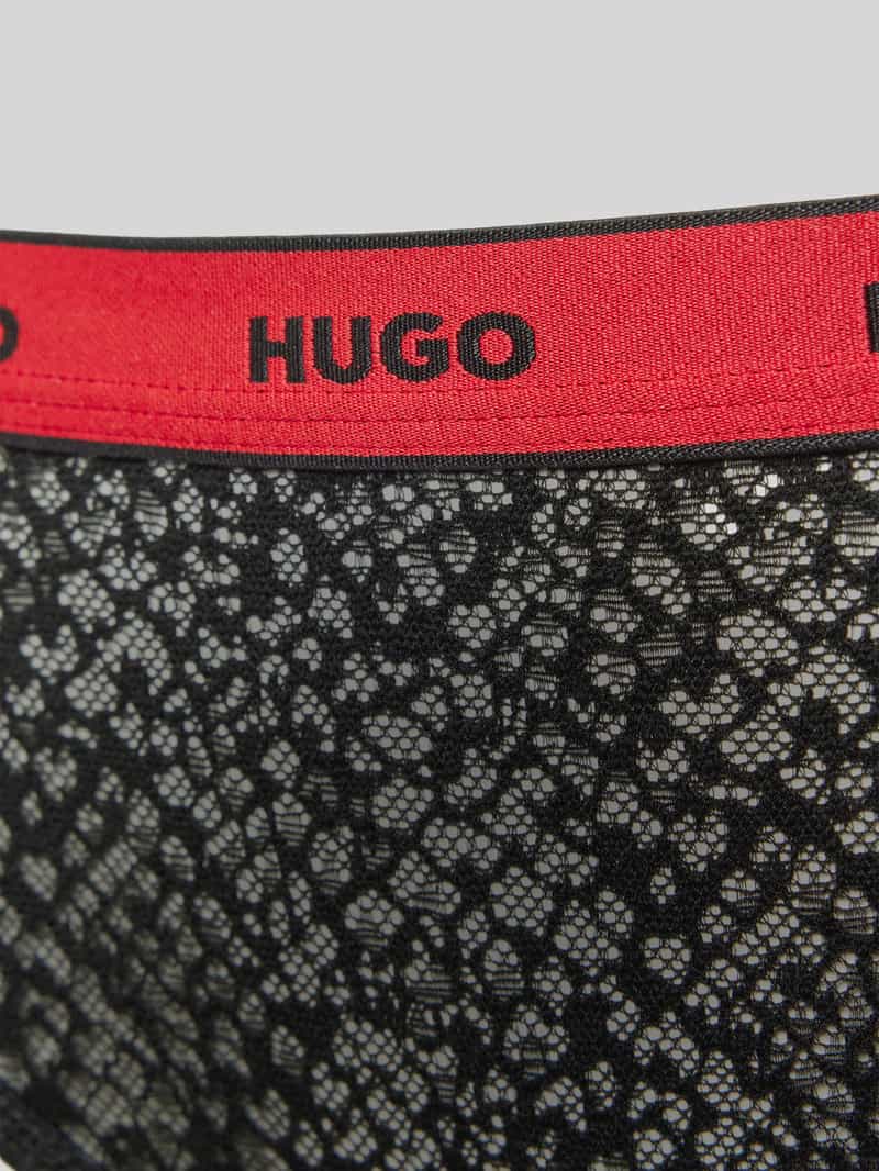 HUGO String met elastische band met logo in een set van 3 stuks