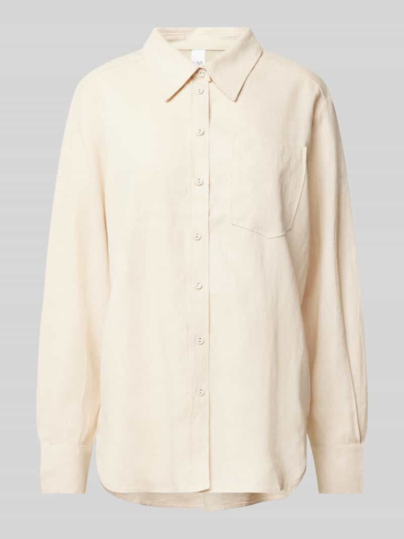 YAS Relaxed fit linnen blouse model 'FLAXY'