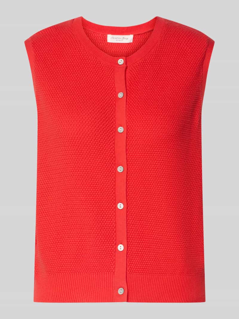 Bodywarmer met structuurpatroon