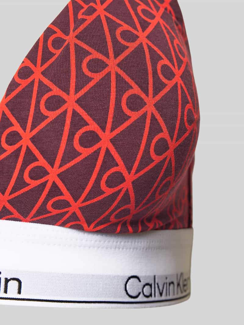 Calvin Klein Underwear Bralette met logostitching model 'Triangle'