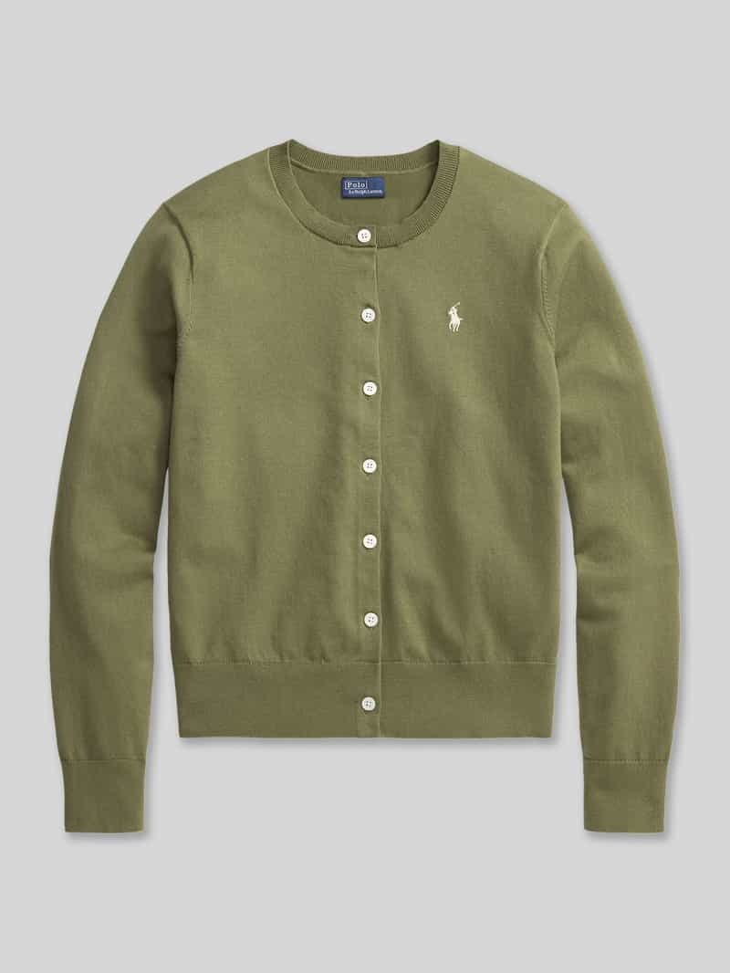 Regular Fit gebreid vest van katoenmix