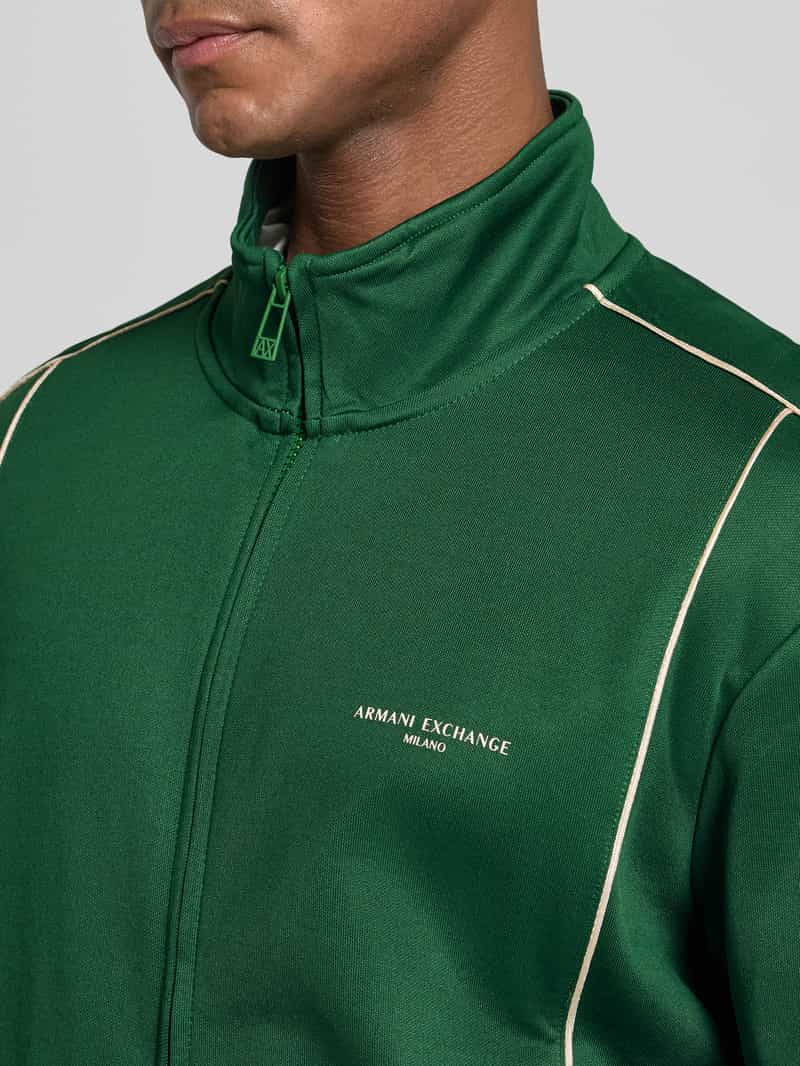 Armani Exchange Sweatjack met ritssluiting model 'FELPA'