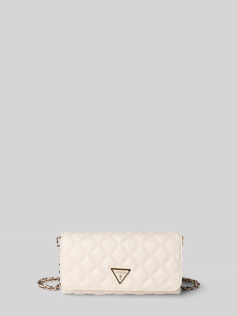 Guess Clutch met doorgestikte naden en labelapplicatie, model 'GIULLY II'