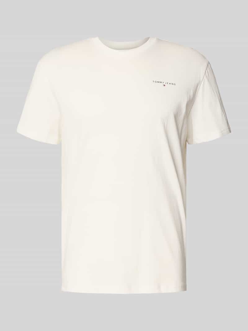 Tommy Jeans Slim fit T-shirt van puur katoen