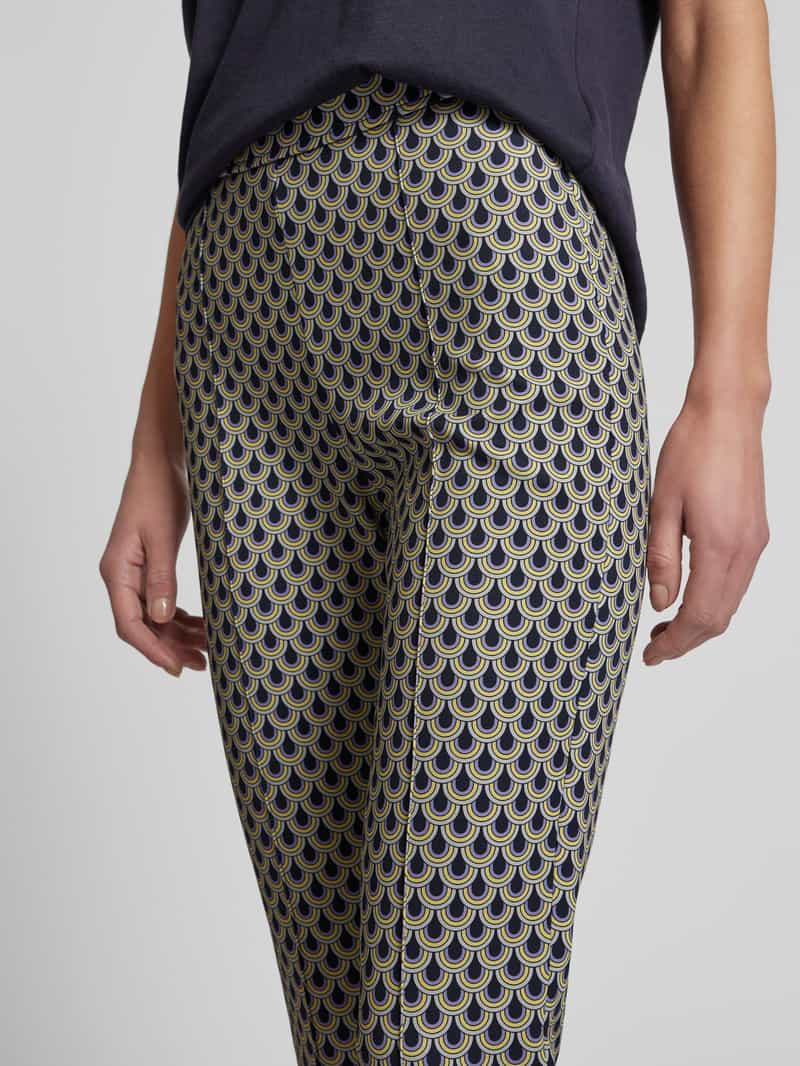 RAFFAELLO ROSSI Bootcut broek met vaste bandplooien model 'MACY'