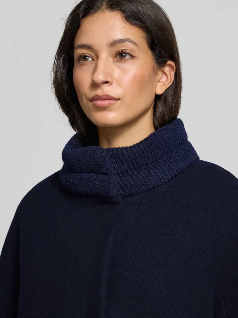 ICONS Cinzia Rocca Wollen jas met opstaande kraag