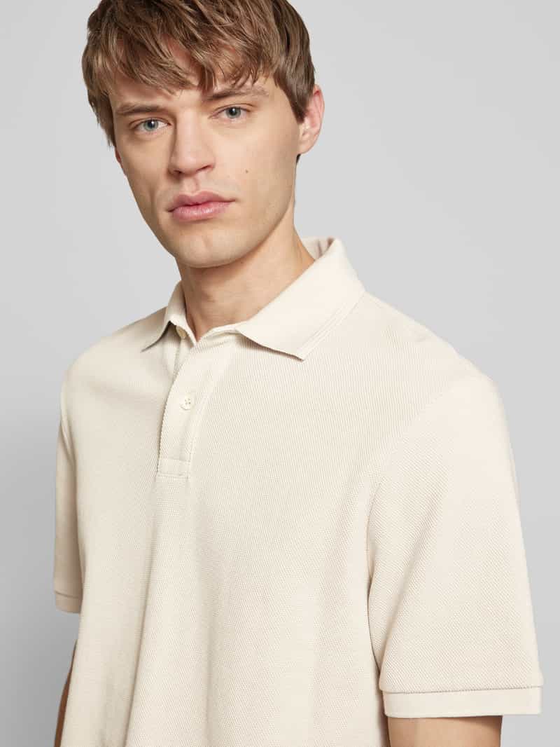 G-Star Raw Poloshirt van viscose met labeldetail