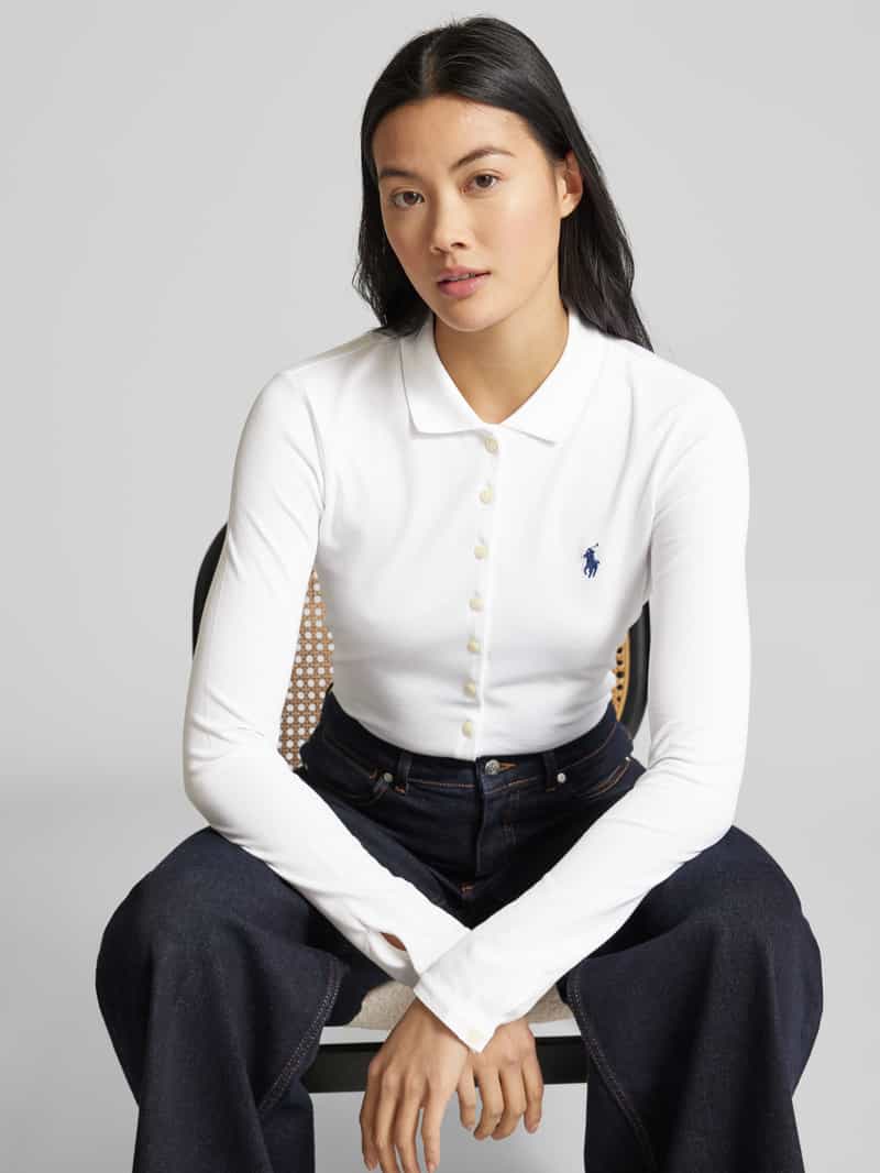 Polo Ralph Lauren Shirt met lange mouwen en labelstitching