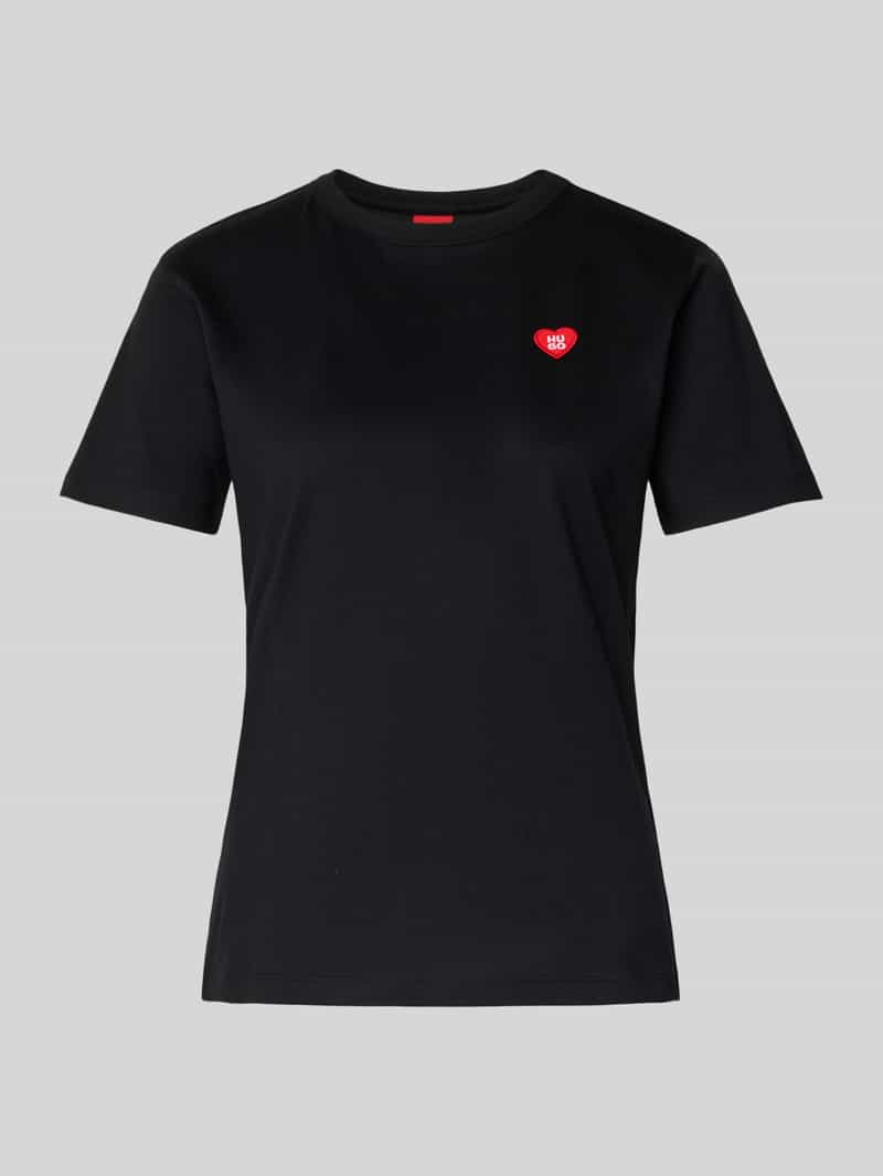 HUGO Regular fit T-shirt van puur katoen model 'DAMACIA'
