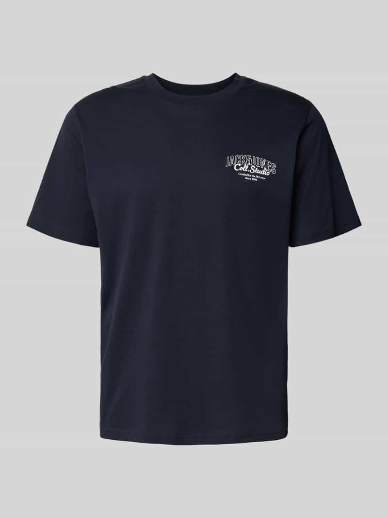 jack & jones T-shirt met labelprint model 'MAKOTO'