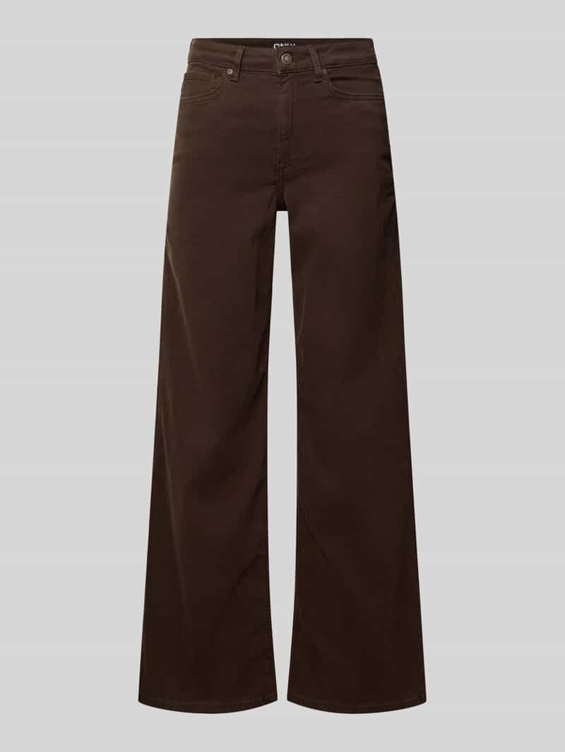 Only Wide leg jeans van katoenmix model 'MADISON'