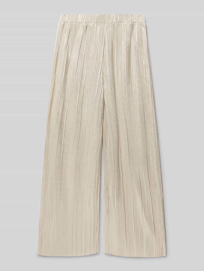 Garcia Wide fit stoffen broek met elastische band