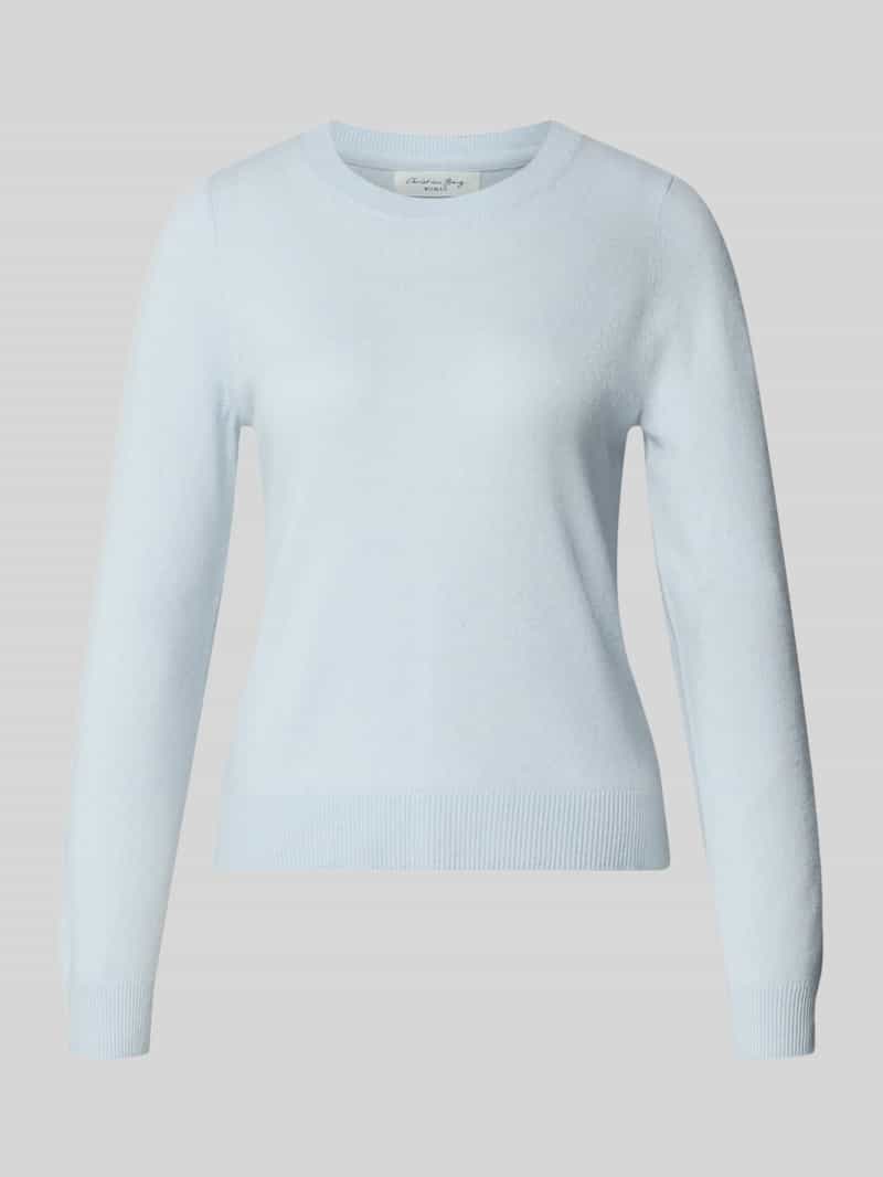 Slim fit gebreide pullover van puur kasjmier