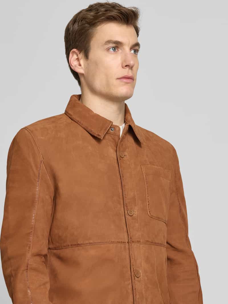 gipsy Jack in leerlook met borstzak model 'Jemmo'