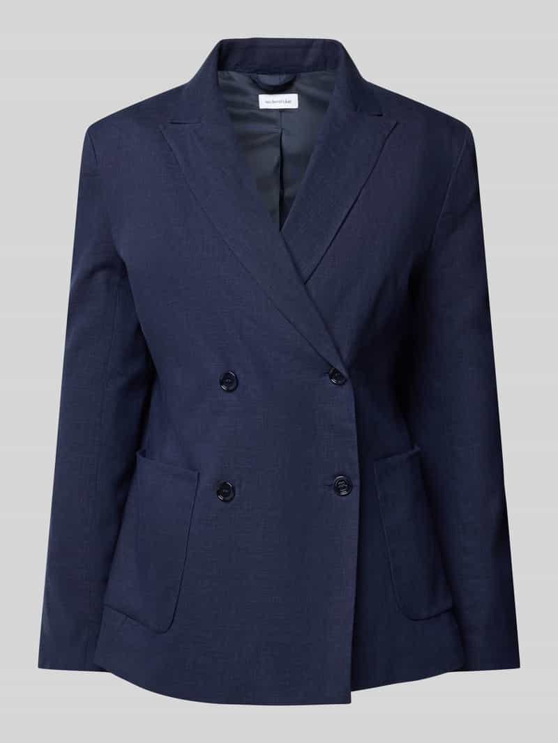 seidensticker Linnen blazer met opgestikte zakken
