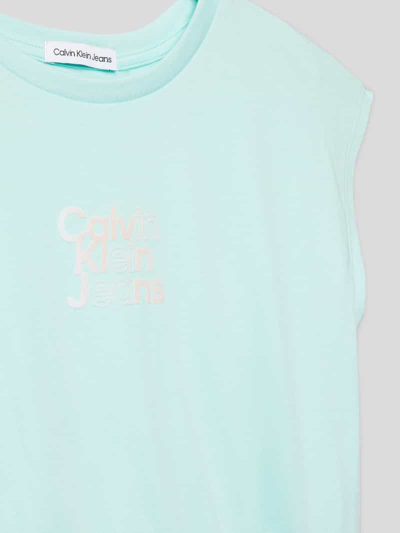 Calvin Klein Jeans T-shirt met elastische zoom model 'GRADIENT'