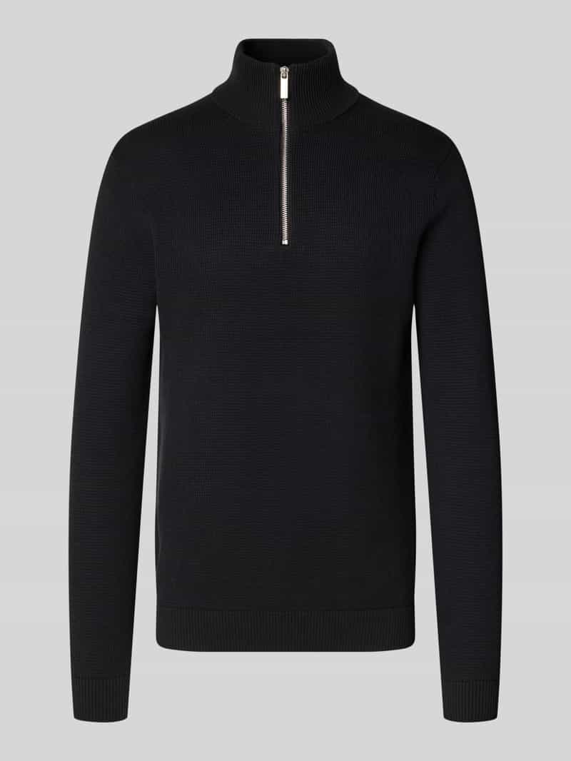 SELECTED HOMME Schipperstrui SLHDANE LS KNIT STRUCTURE HALF ZIP NOOS