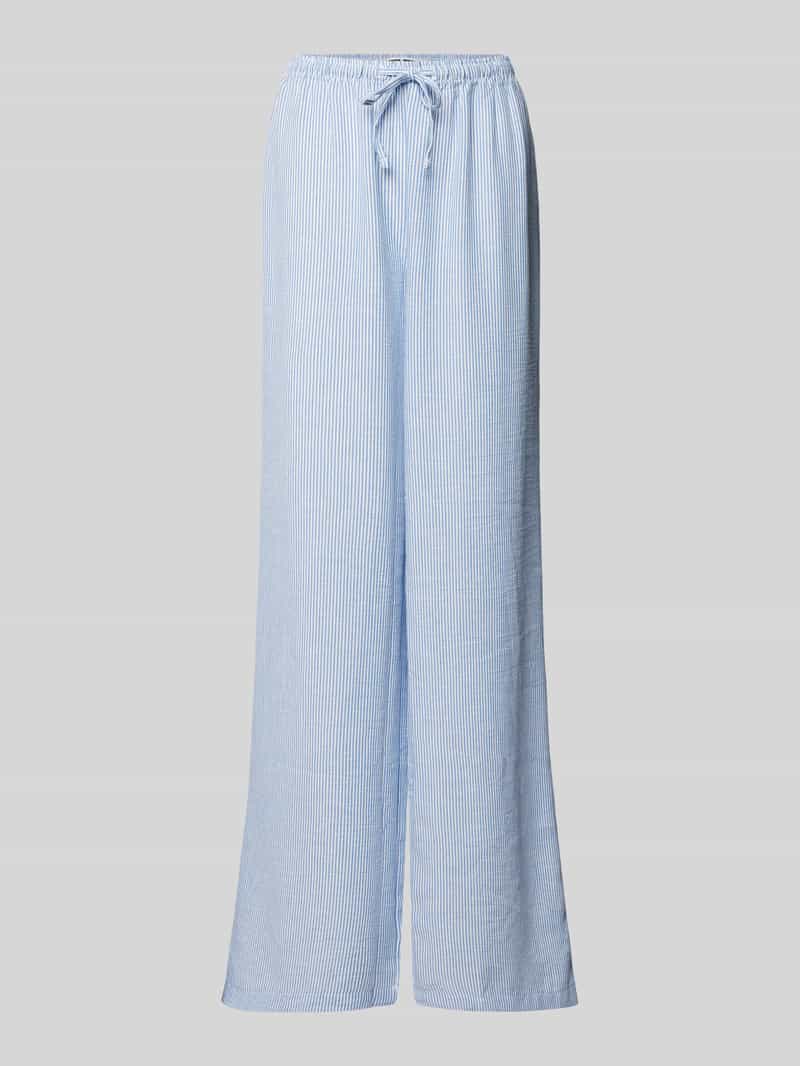 Review Wide leg pyjamabroek met tunnelkoord