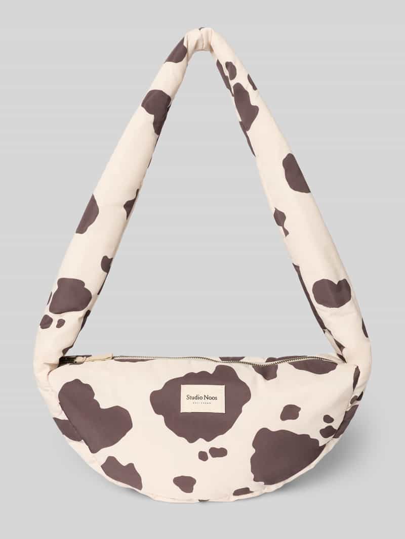 STUDIO NOOS Schoudertas met labeldetail