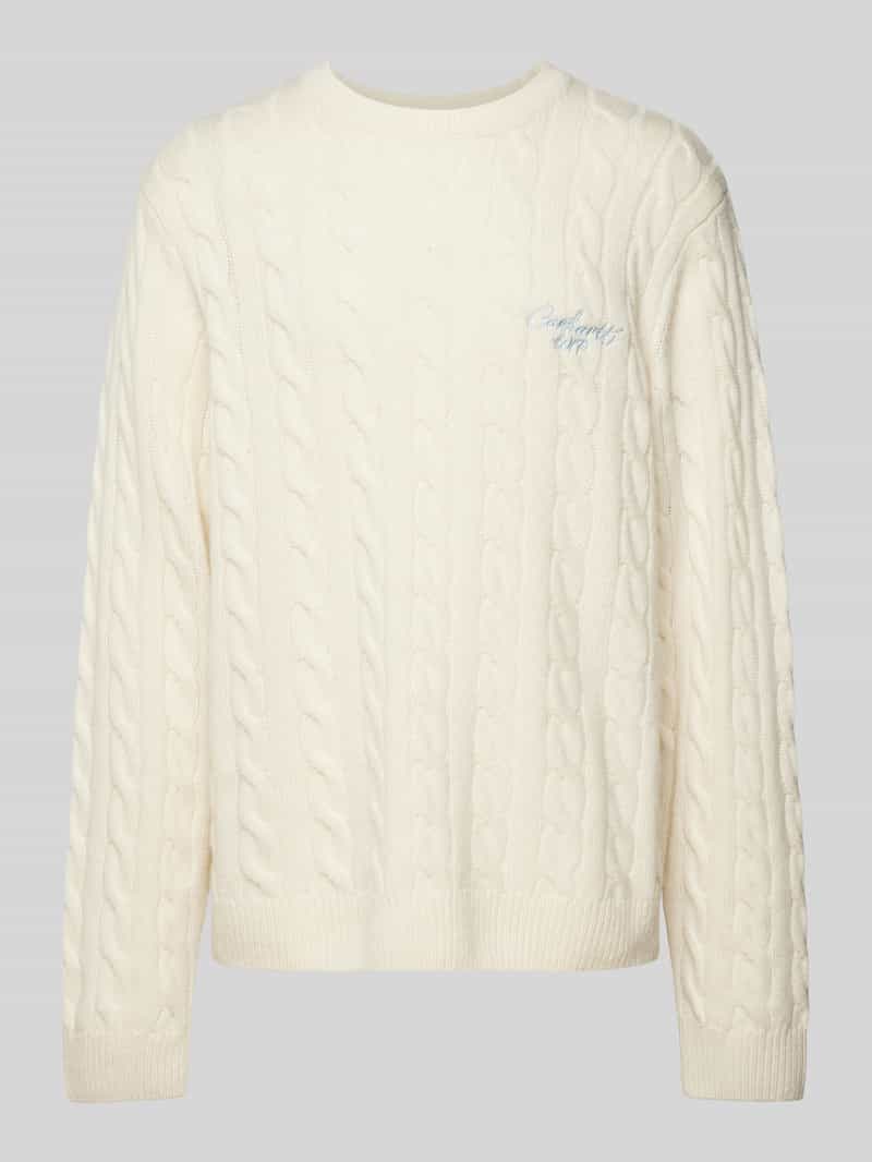 Carhartt Work In Progress Gebreide pullover met labelstitching
