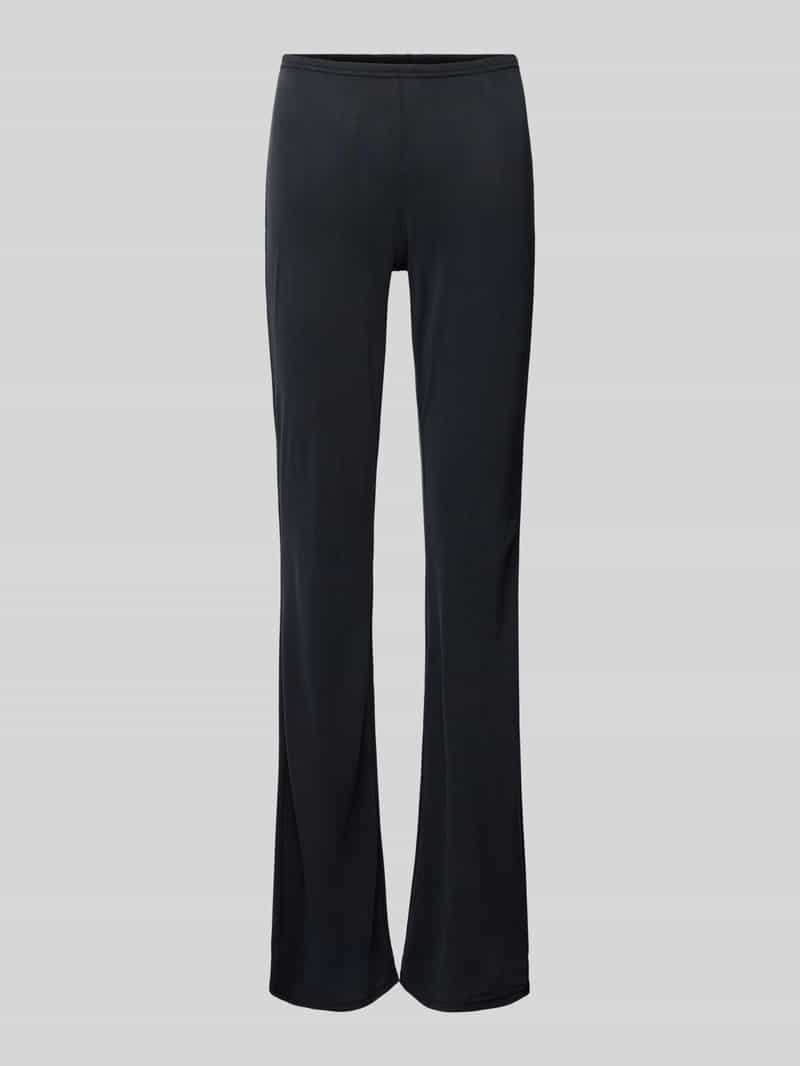 Weekday Flared cut stoffen broek met elastische band model 'Bea'