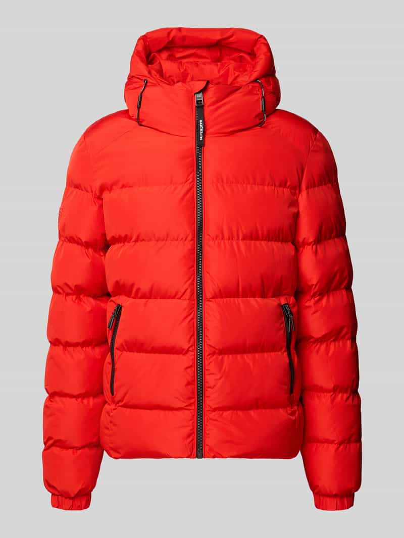 Superdry - Sportieve Capuchon Pufferjas - Heren - Gewatteerde jassen