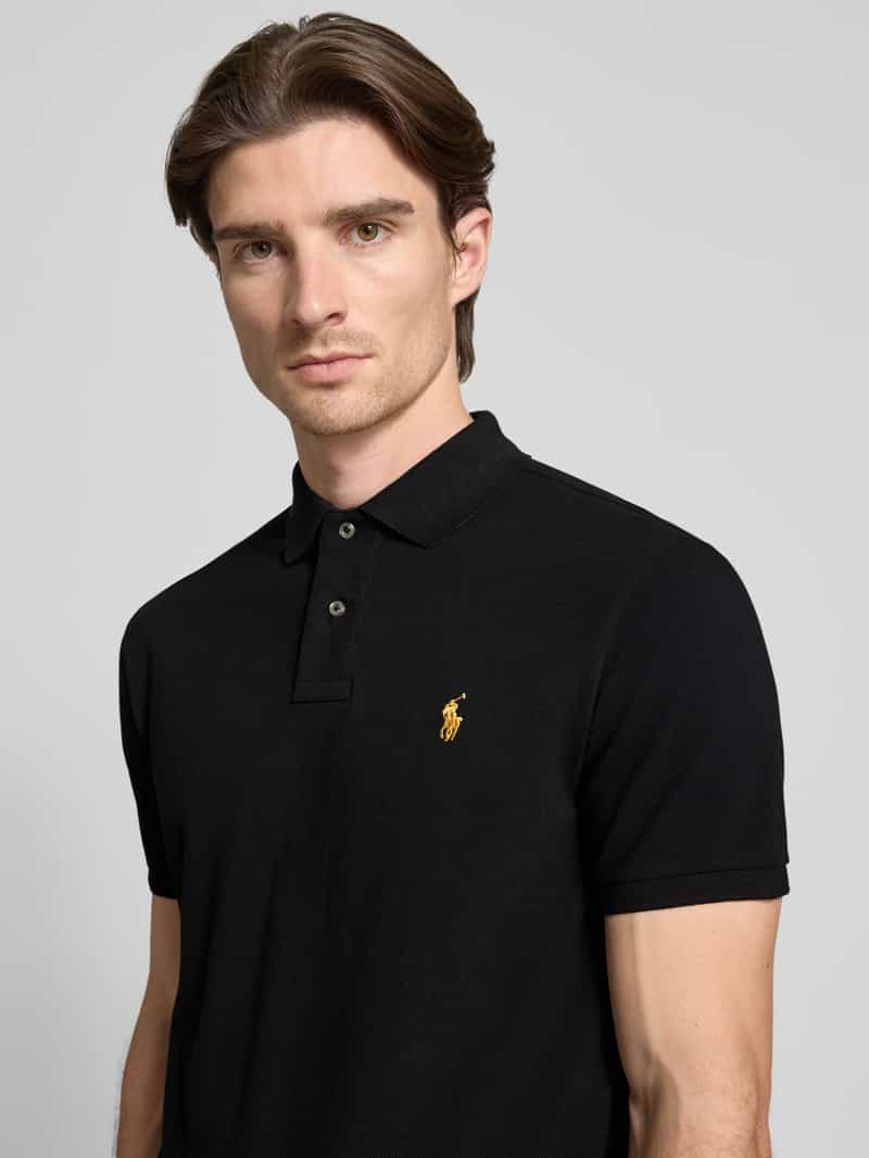 Polo Ralph Lauren Custom slim fit poloshirt met labelstitching