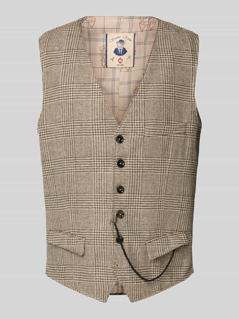 CG Club of Gents Gilet met linnen model 'Mitch'