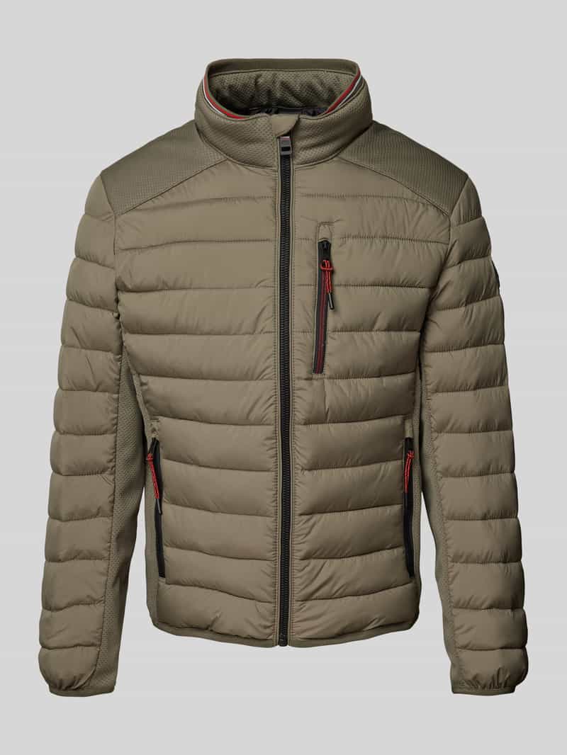 Tom Tailor Regular fit gewatteerd jack met opstaande kraag