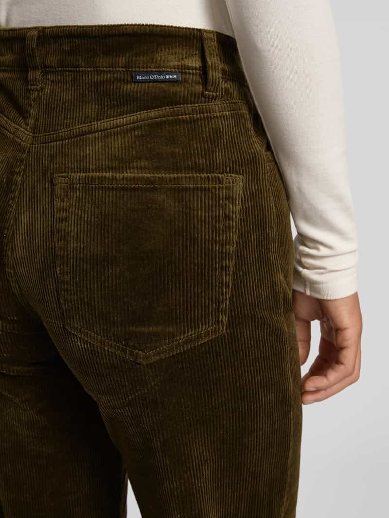 Marc O'Polo DENIM Wide leg corduroy broek van katoenmix