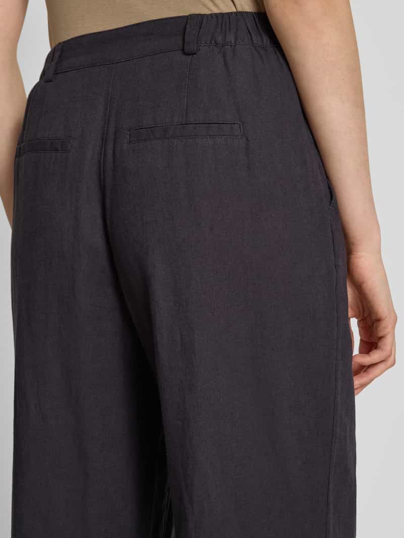 MSCH Copenhagen Straight leg linnen broek met steekzakken model 'Pennie Ginia'
