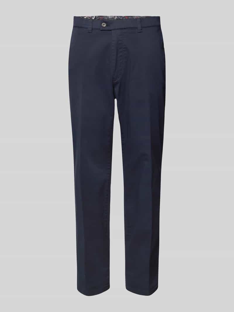 comfort fit stoffen broek met Franse steekzakken model 'JIM'