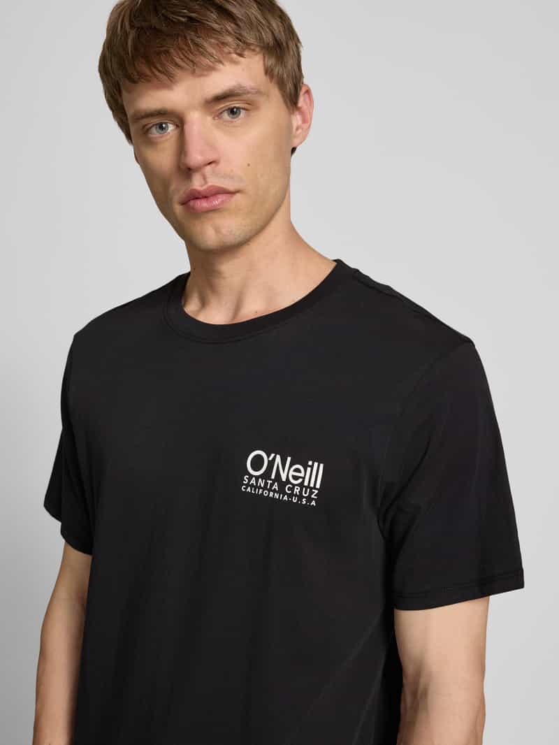 O'Neill T-shirt met logoprint en ronde hals
