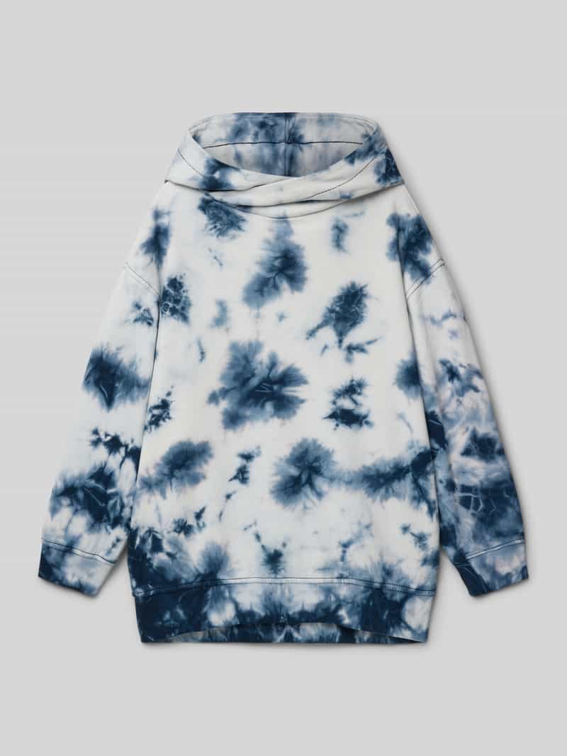 s.Oliver RED LABEL Oversized hoodie van biologisch katoen in batiklook