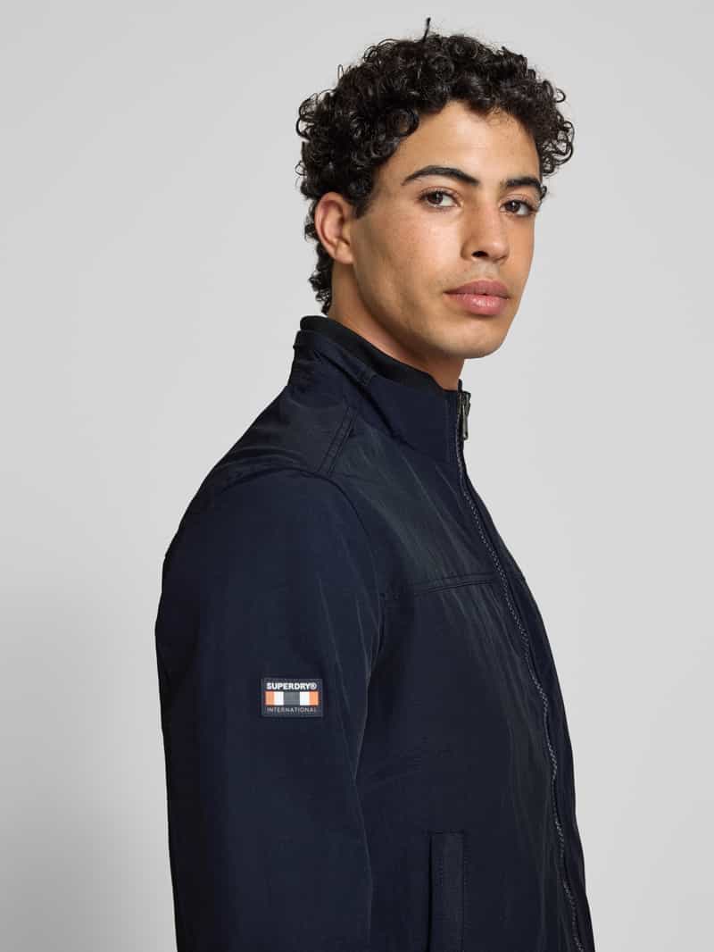 Superdry Jack met strookzakken model 'Harrington'