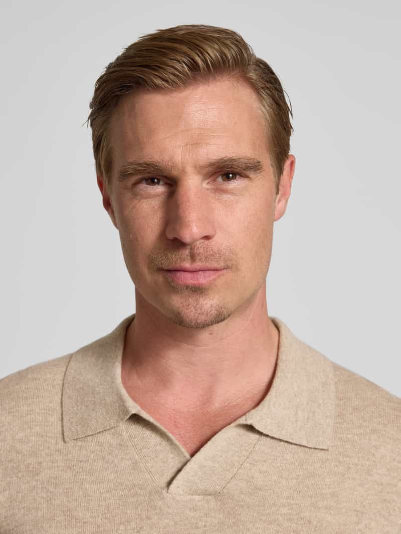 Christian Berg Men Gebreide pullover van mix van wol en kasjmier